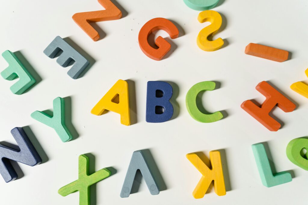 Wooden alphabet to signify evidence-based strategies